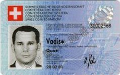 Spécimen de carte identité suisse